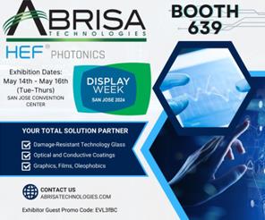 Abrisa Technologies at Display Week 2024